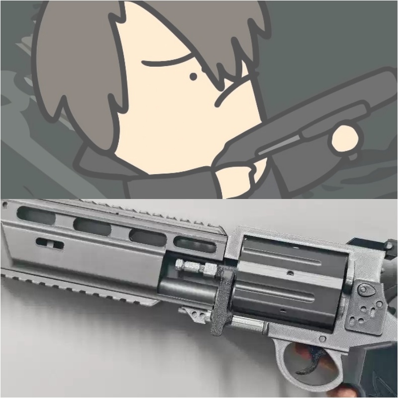 Cosplay Prop Pistol - 3d Printed New Horror Game9 Requiem
