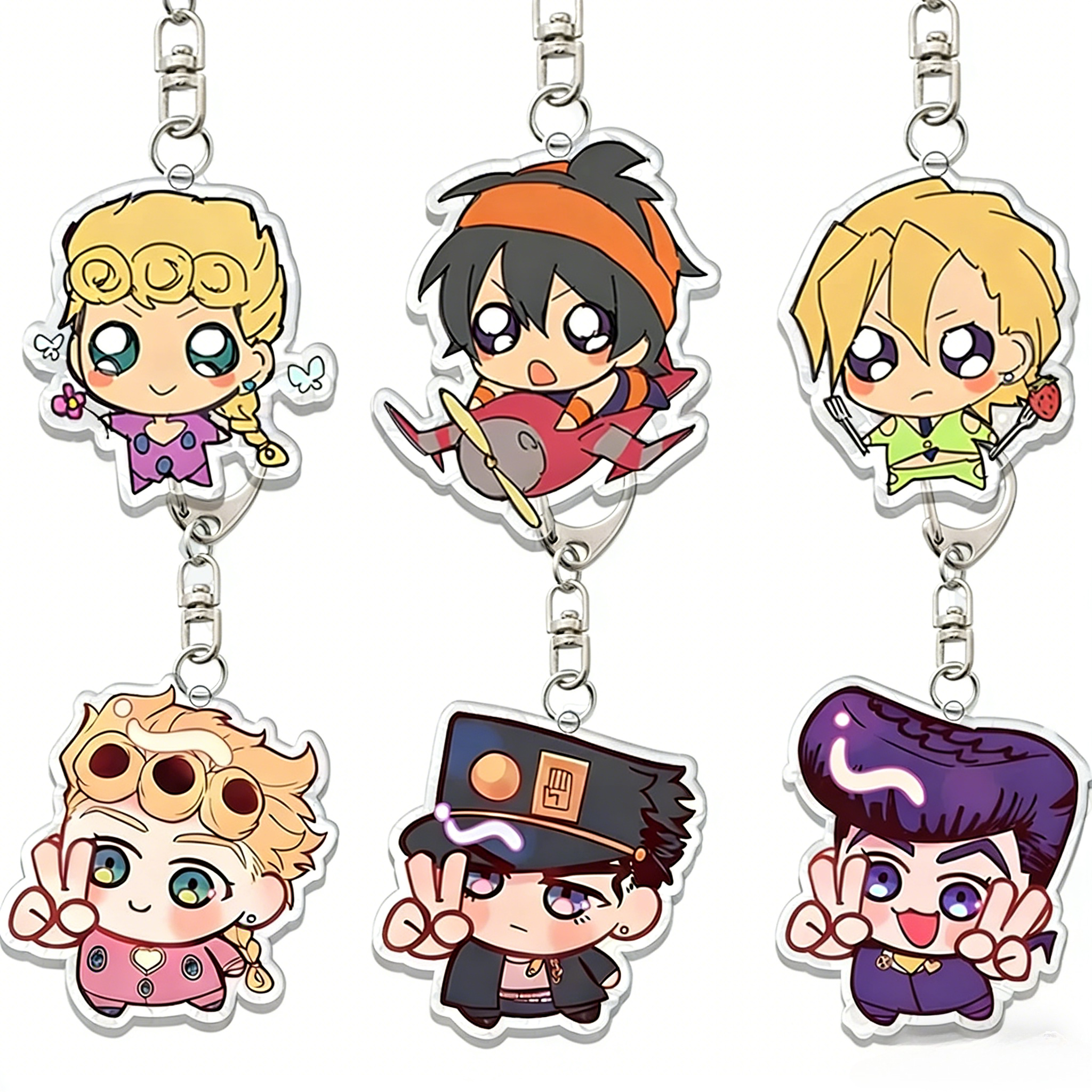 Acrylic Cosplay Prop - JoJo's Acrylic Keychain Bizarre Adventure Q