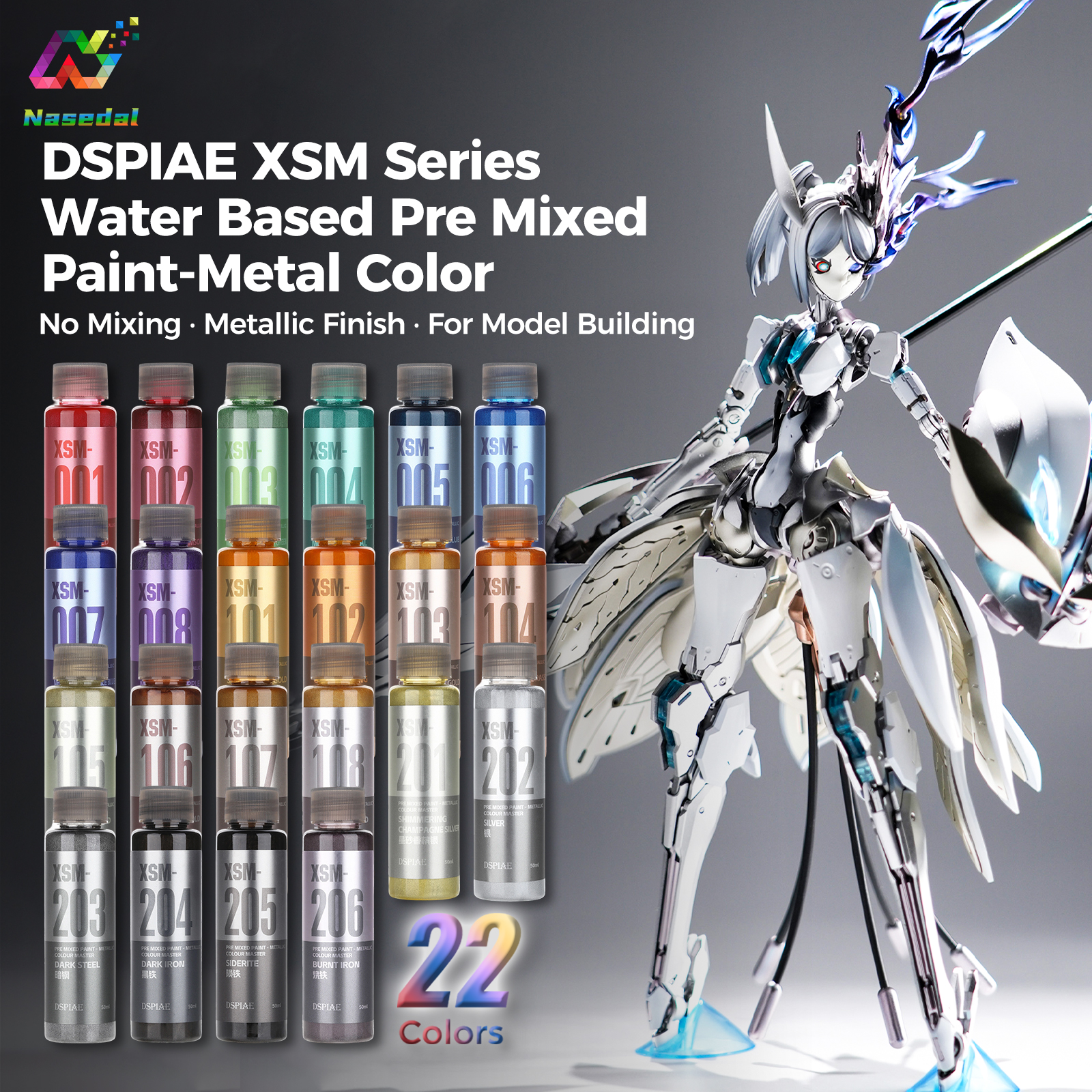 DSPIAE XSM Series 50ml Water B - Metallic Spray Paint recension och pris