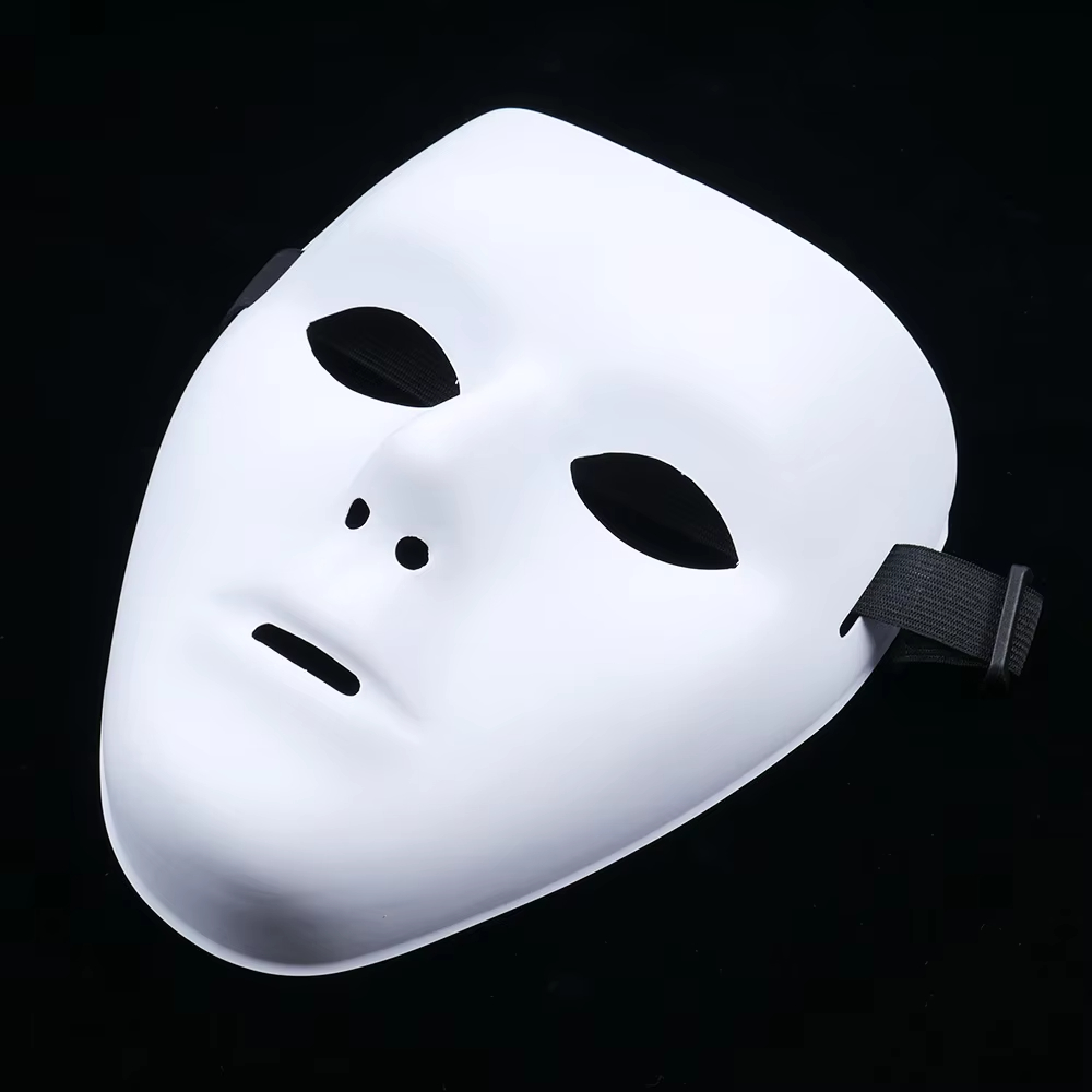 Halloween Pvc White Face Mask  - Cosplay Prop Paint recension och pris