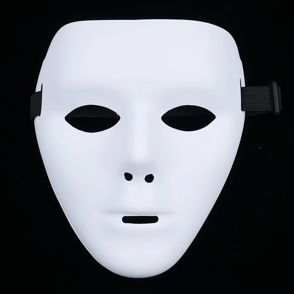 Halloween Pvc White Face Mask  - Cosplay Prop Paint recension och pris