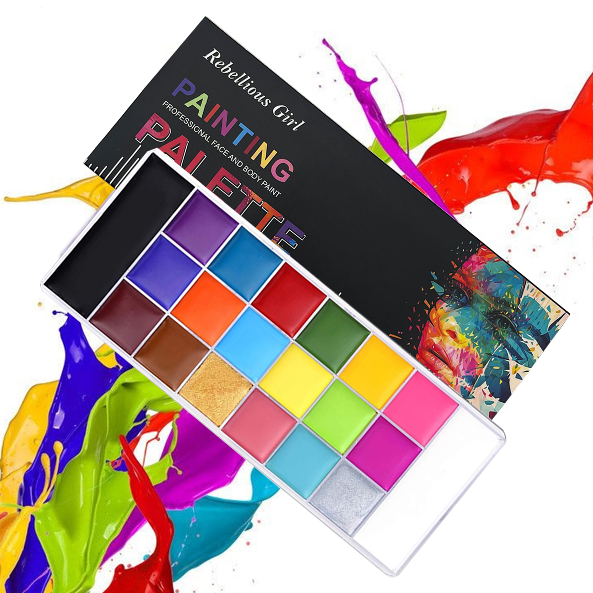 20 Colors Professional Face Pa - Cosplay Prop Paint recension och pris