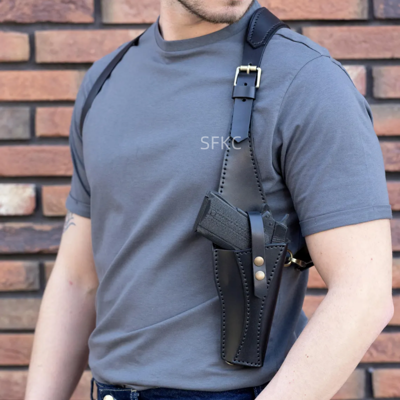Punk Leather Shoulder Bag For  - Cosplay Prop Pistol recension och pris