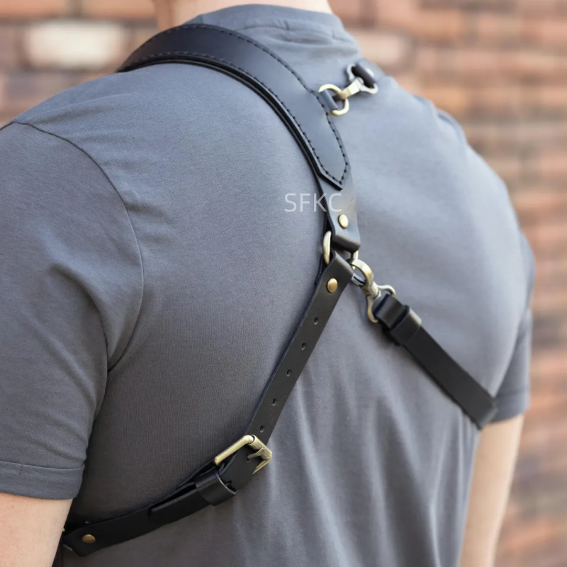 Punk Leather Shoulder Bag For  - Cosplay Prop Pistol recension och pris