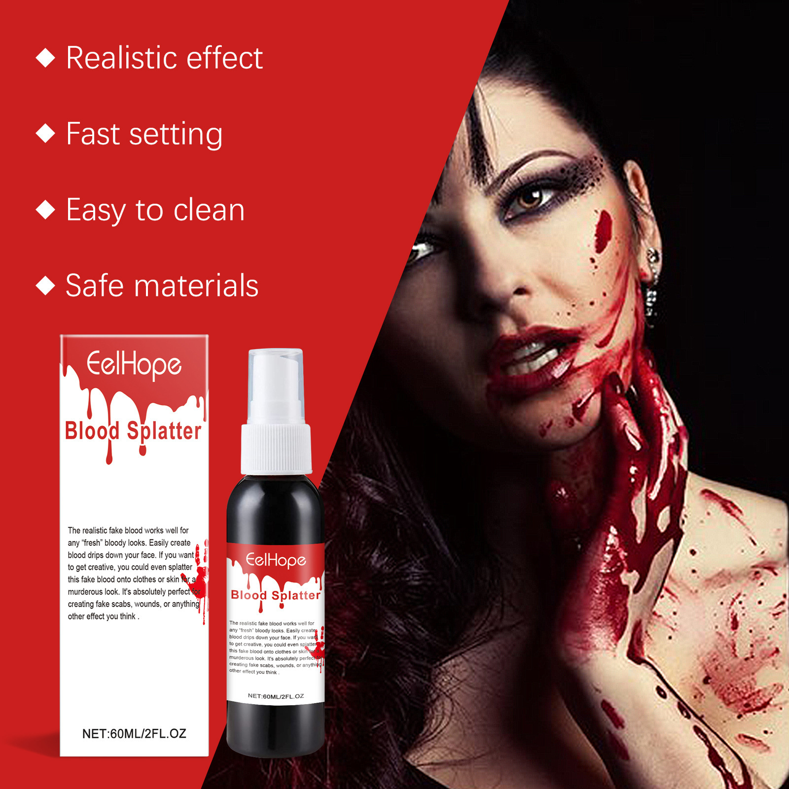 Halloween Emulation Fake Blood - Cosplay Prop Paint recension och pris