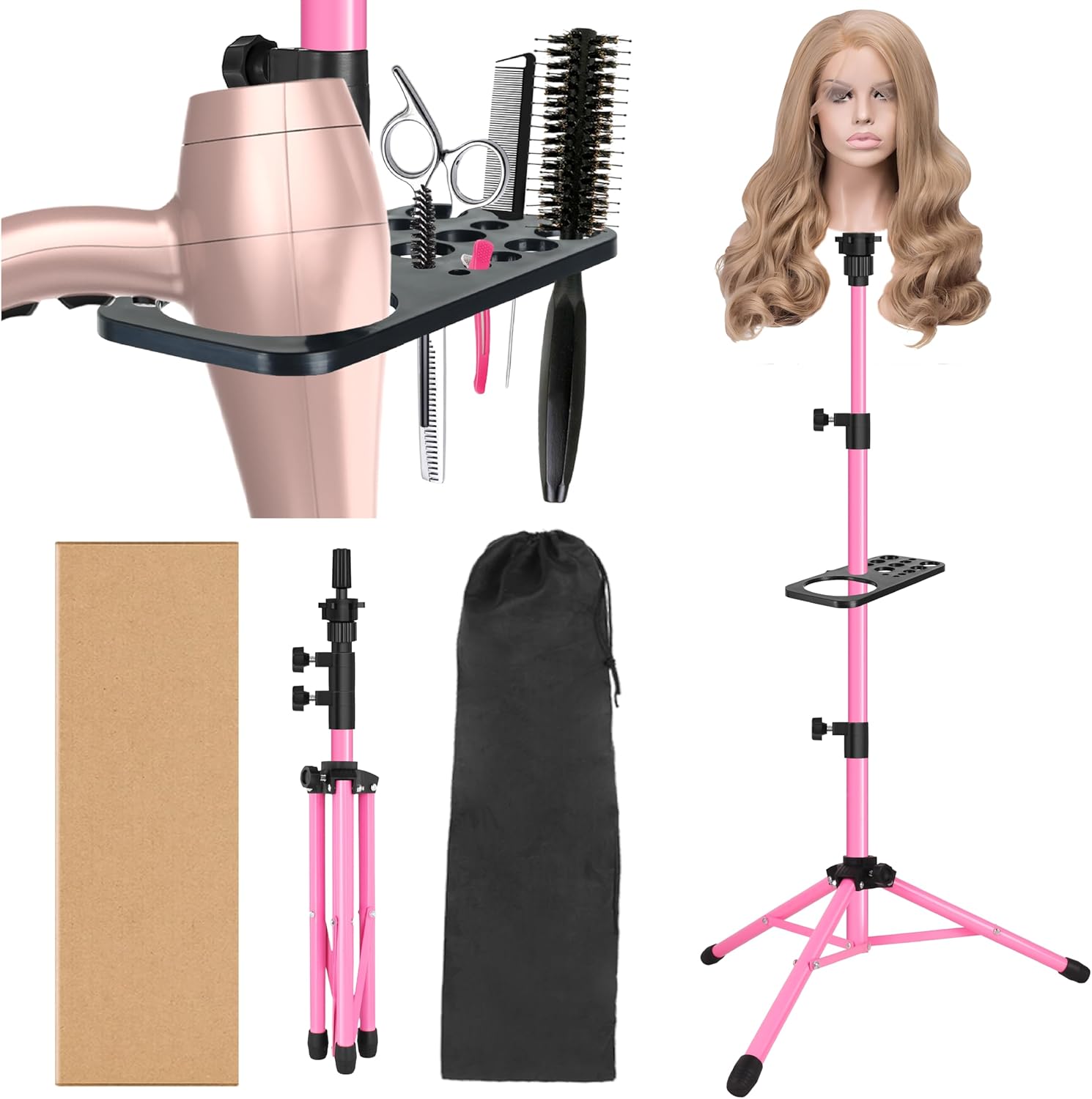 Wig Tripod Stand with Tray 125 - Aerith Cosplay Prop recension och pris