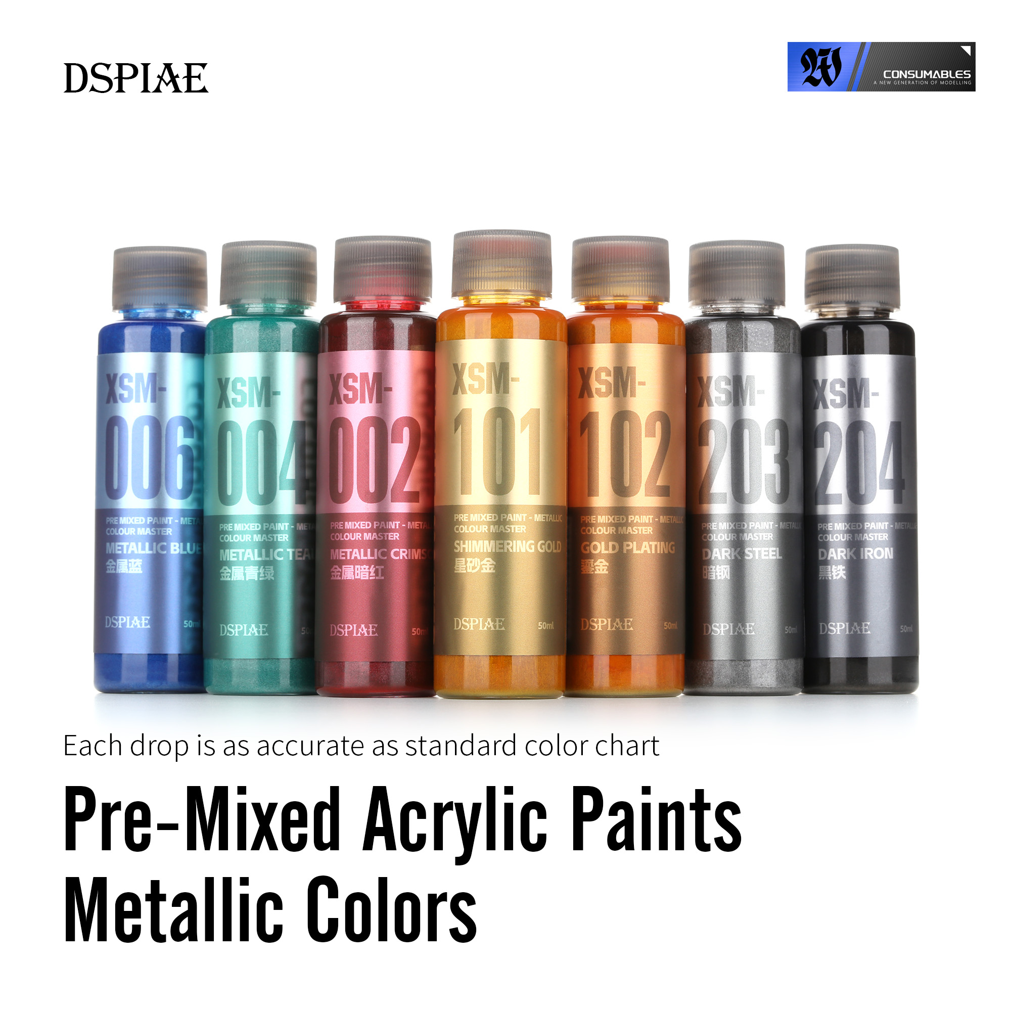 DSPIAE XSM 2026 New Model Hobb - Metallic Spray Paint recension och pris