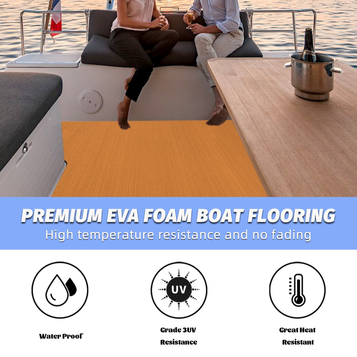 2400x900x5mm EVA Foam Boat Flo - Eva Foam Sheet recension och pris