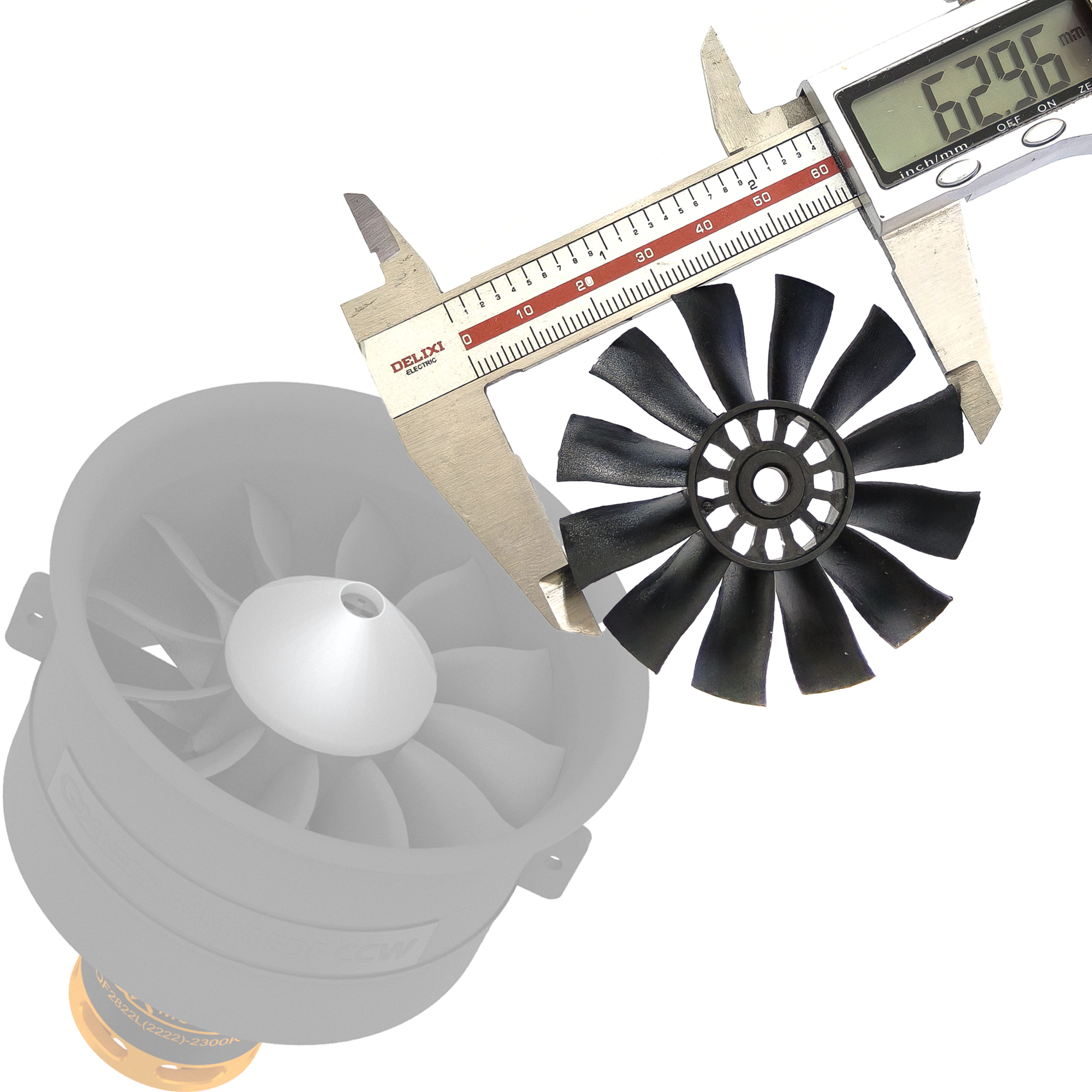 QX-MOTOR 12Blades CW CCW 70mm  - Ekko Cosplay Prop recension och pris