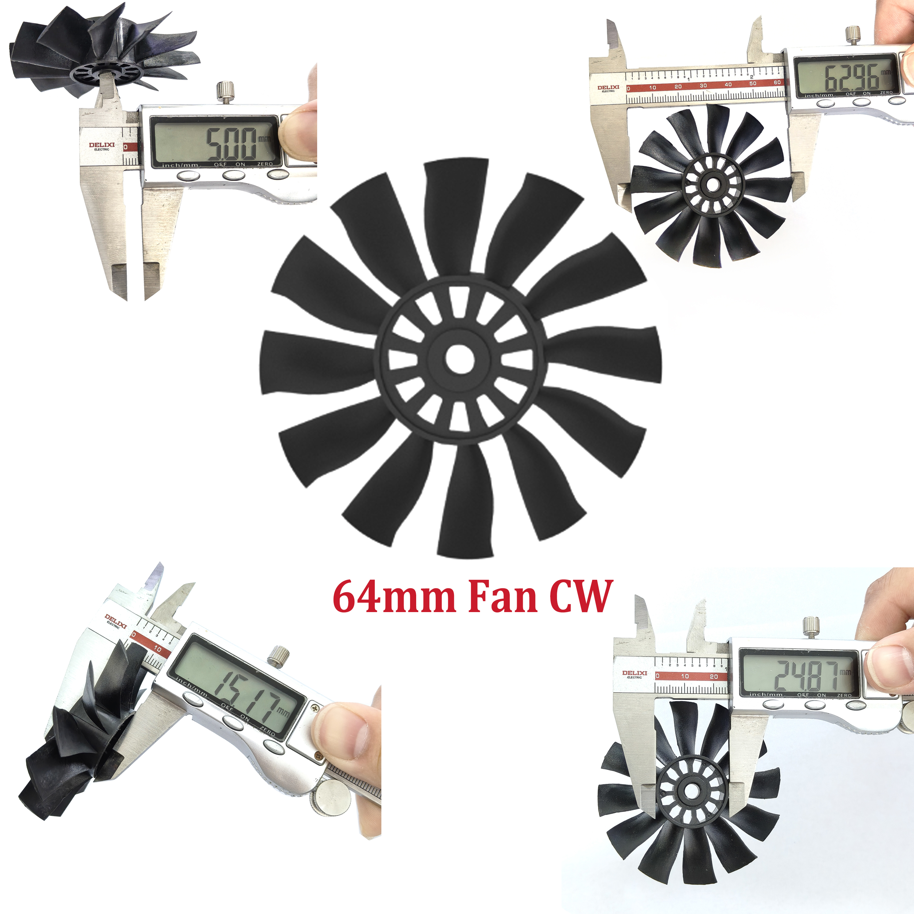 QX-MOTOR 12Blades CW CCW 70mm  - Ekko Cosplay Prop recension och pris