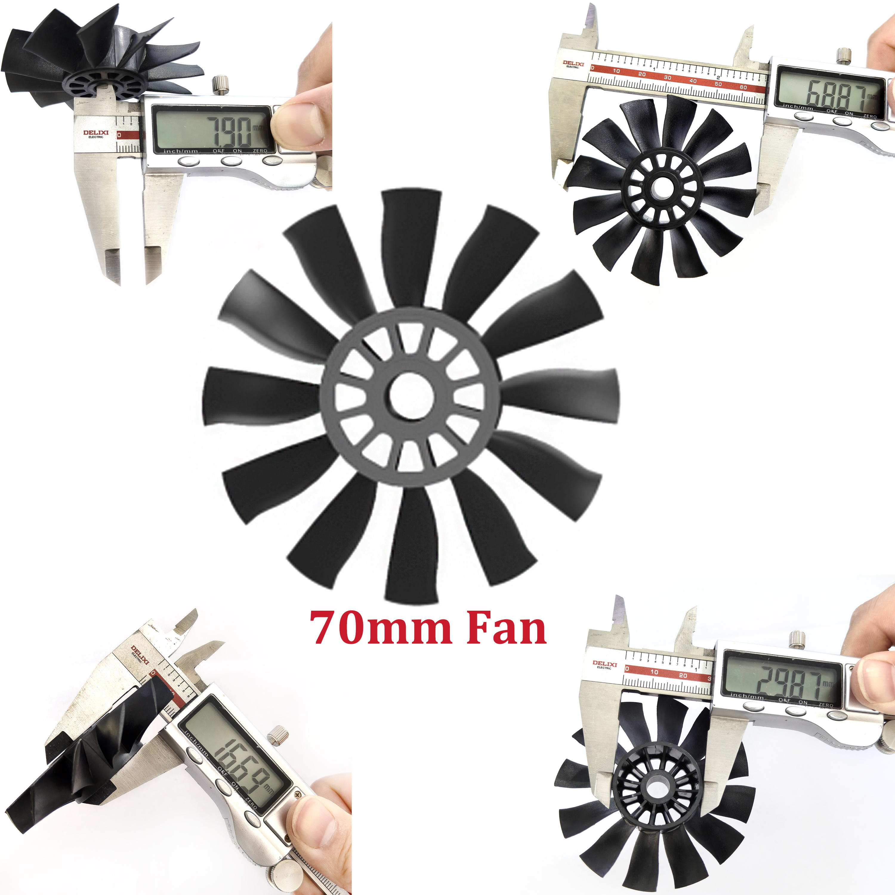 QX-MOTOR 12Blades CW CCW 70mm  - Ekko Cosplay Prop recension och pris
