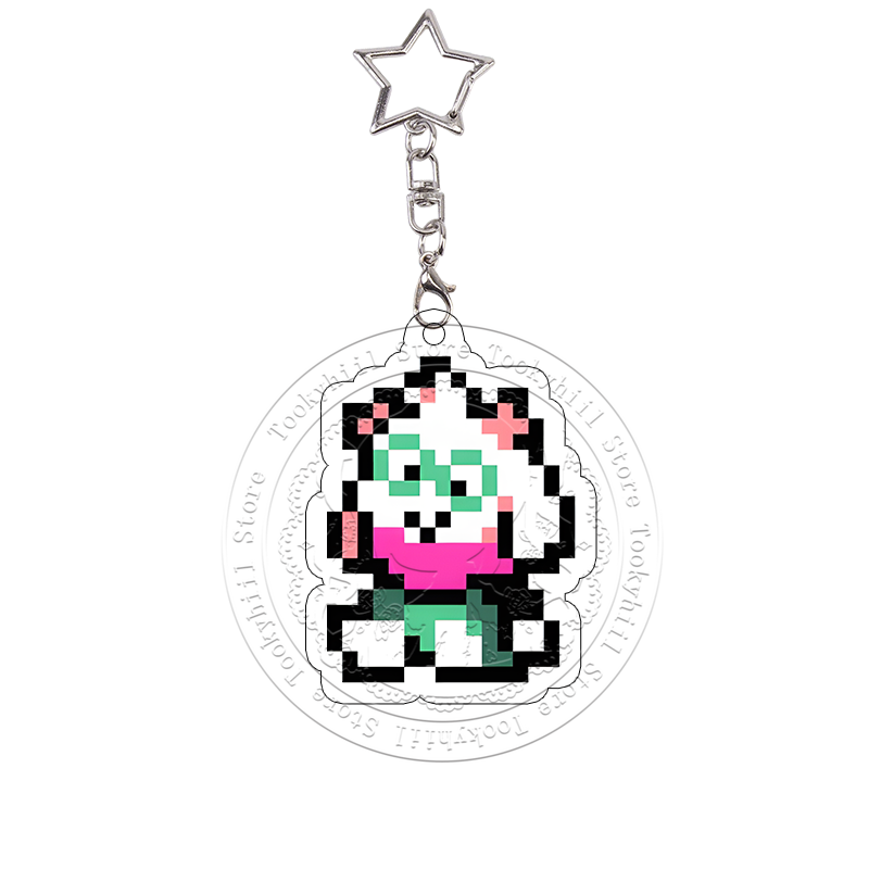 Pixel Deltarune Acrylic Keycha - Acrylic Cosplay Prop recension och pris