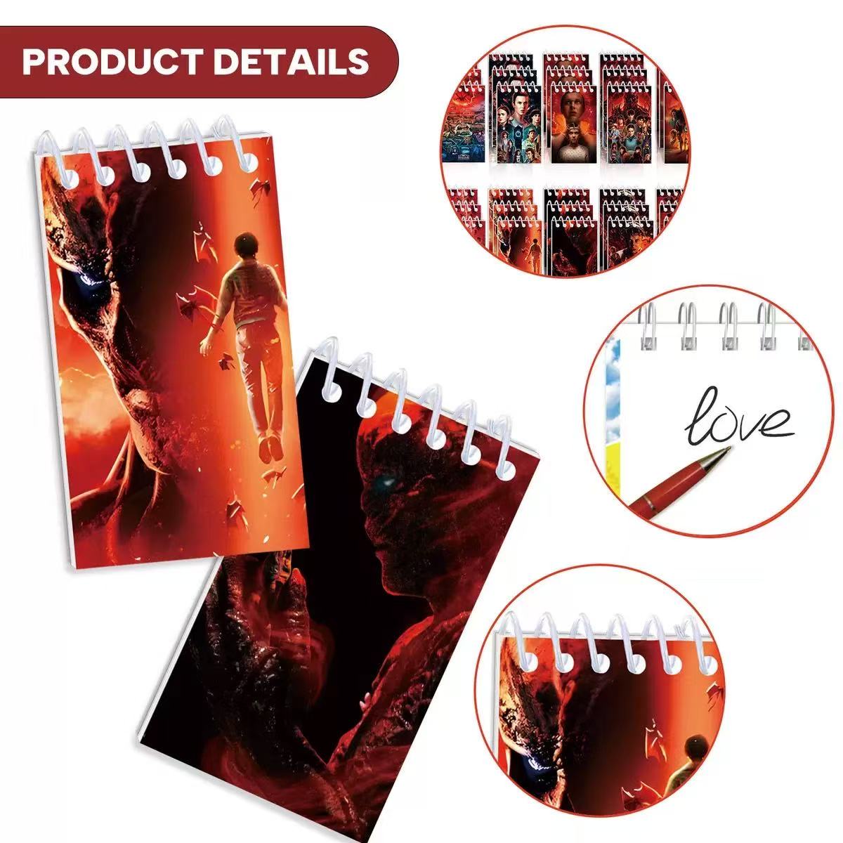 2026 10pcs r Mini Notebook Set - Cosplay Prop Book recension och pris